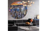 Wallart 440352 Wallpaper Circle Skyline By Night 142.5 Cm Wallart 440352 Wallpaper Circle Skyline By Night 142.5 Cm