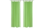 vidaXL 130203 Apple Green Sheer Curtain 140 X 175cm 2 Pcs vidaXL 130203 Apple Green Sheer Curtain 140 X 175cm 2 Pcs