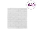 vidaXL 150720 3d Wallpaper Bricks Self-adhesive 40 Pcs White vidaXL 150720 3d Wallpaper Bricks Self-adhesive 40 Pcs White