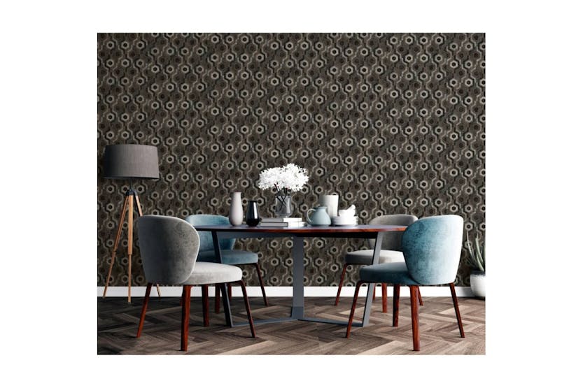 Dutch Wallcoverings 442595 Wallpaper Galactic Brown And Black Dutch Wallcoverings 442595 Wallpaper Galactic Brown And Black