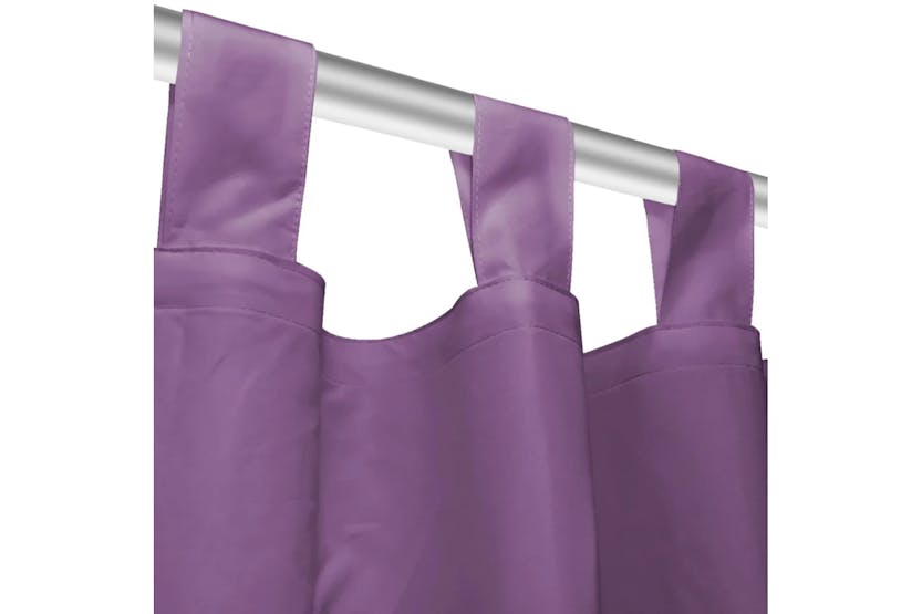 vidaXL 132225 Micro-satin Curtains 2 Pcs With Loops 140x175cm Lilac vidaXL 132225 Micro-satin Curtains 2 Pcs With Loops 140x175cm Lilac