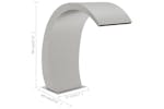 vidaXL 148882 Pool Fountain 22x60x70cm Stainless Steel 304 vidaXL 148882 Pool Fountain 22x60x70cm Stainless Steel 304