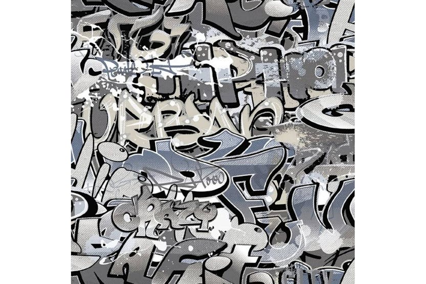 Noordwand 440426 Good Vibes Wallpaper Graffiti Grey And Blue Noordwand 440426 Good Vibes Wallpaper Graffiti Grey And Blue