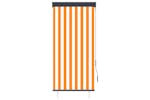 vidaXL 145951 Outdoor Roller Blind 80x250cm White And Orange vidaXL 145951 Outdoor Roller Blind 80x250cm White And Orange
