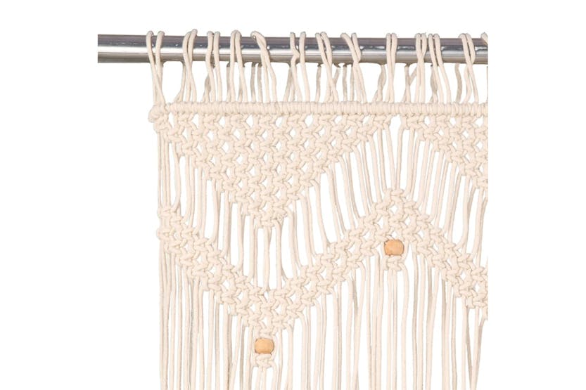 vidaXL 133908 Macrame Curtain 140x240cm Cotton vidaXL 133908 Macrame Curtain 140x240cm Cotton