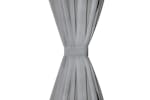 vidaXL 132213 Micro-satin Curtains 2 Pcs With Loops 140x175cm Grey vidaXL 132213 Micro-satin Curtains 2 Pcs With Loops 140x175cm Grey