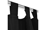 vidaXL 130353 2 Pcs Black Micro-satin Curtains With Loops 140 X 175cm vidaXL 130353 2 Pcs Black Micro-satin Curtains With Loops 140 X 175cm
