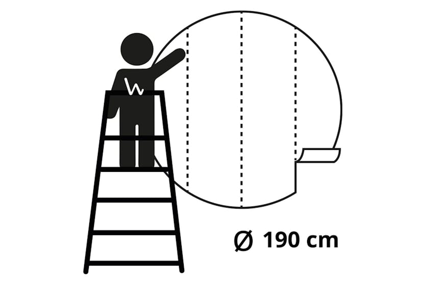 Wallart 440377 Wallpaper Circle Beachlife 190 Cm Wallart 440377 Wallpaper Circle Beachlife 190 Cm