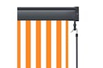 vidaXL 145951 Outdoor Roller Blind 80x250cm White And Orange vidaXL 145951 Outdoor Roller Blind 80x250cm White And Orange