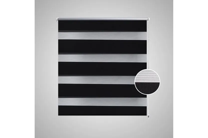 vidaXL 240212 Zebra Blind 100 X 175cm Black vidaXL 240212 Zebra Blind 100 X 175cm Black