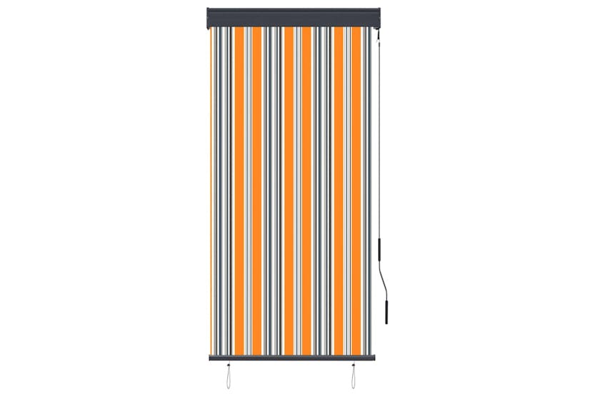 vidaXL 145950 Outdoor Roller Blind 80x250cm Yellow And Blue vidaXL 145950 Outdoor Roller Blind 80x250cm Yellow And Blue