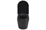 vidaXL 3054477 Wall Hung Toilet With Concealed Cistern Ceramic Black vidaXL 3054477 Wall Hung Toilet With Concealed Cistern Ceramic Black