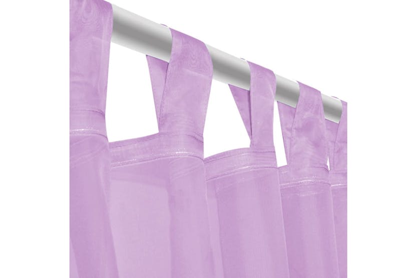 vidaXL 132244 Voile Curtains 2 Pcs 140x245cm Lilac vidaXL 132244 Voile Curtains 2 Pcs 140x245cm Lilac