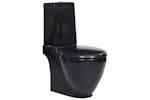 vidaXL 140298 Ceramic Toilet Back Water Flow Black vidaXL 140298 Ceramic Toilet Back Water Flow Black