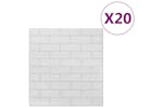vidaXL 150719 3d Wallpaper Bricks Self-adhesive 20 Pcs White vidaXL 150719 3d Wallpaper Bricks Self-adhesive 20 Pcs White