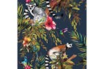 Dutch Wallcoverings 426213 Wallpaper Lemur Petrol Blue Dutch Wallcoverings 426213 Wallpaper Lemur Petrol Blue