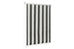 vidaXL 312680 Outdoor Roller Blind 80x140cm Anthracite And White Stripe vidaXL 312680 Outdoor Roller Blind 80x140cm Anthracite And White Stripe