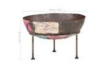 vidaXL 321947 Colourful Rustic Fire Pit ÃÂ 60cm Iron vidaXL 321947 Colourful Rustic Fire Pit ÃÂ 60cm Iron