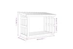 vidaXL 822434 Firewood Rack Grey 108x64.5x77cm Solid Wood Pine vidaXL 822434 Firewood Rack Grey 108x64.5x77cm Solid Wood Pine