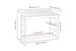 vidaXL 822442 Firewood Rack 108x64.5x78cm Solid Wood Pine vidaXL 822442 Firewood Rack 108x64.5x78cm Solid Wood Pine