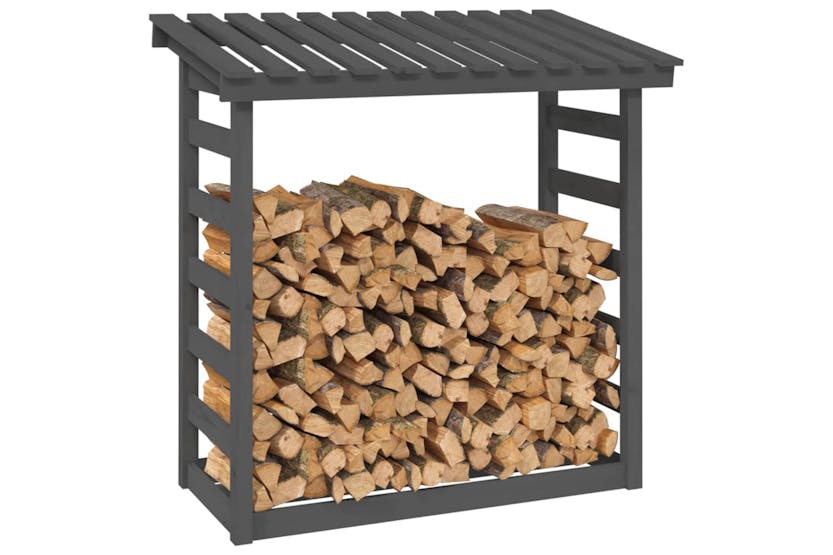 vidaXL 822439 Firewood Rack Grey 108x64.5x110cm Solid Wood Pine vidaXL 822439 Firewood Rack Grey 108x64.5x110cm Solid Wood Pine
