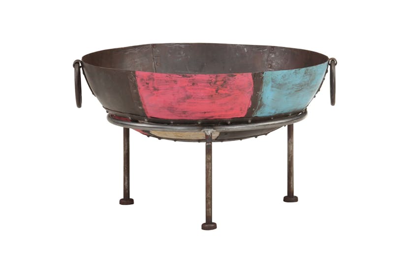 vidaXL 321947 Colourful Rustic Fire Pit ÃÂ 60cm Iron vidaXL 321947 Colourful Rustic Fire Pit ÃÂ 60cm Iron