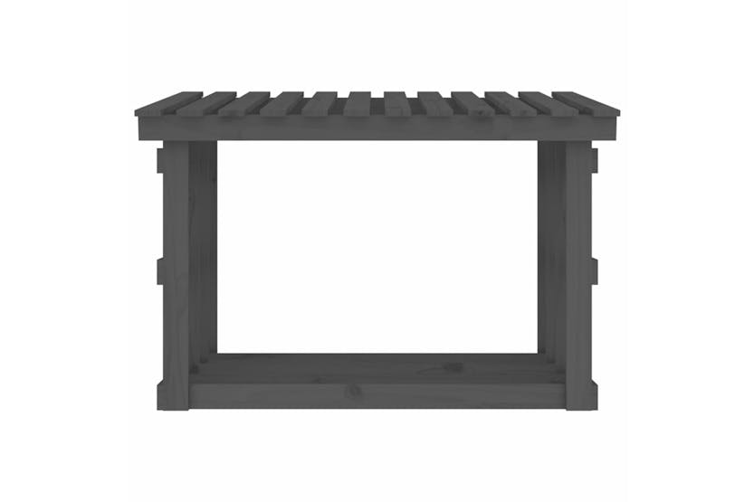 vidaXL 822434 Firewood Rack Grey 108x64.5x77cm Solid Wood Pine vidaXL 822434 Firewood Rack Grey 108x64.5x77cm Solid Wood Pine