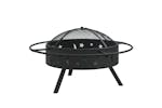 vidaXL 360064 Fire Pit With Poker 70cm Xxl Steel vidaXL 360064 Fire Pit With Poker 70cm Xxl Steel