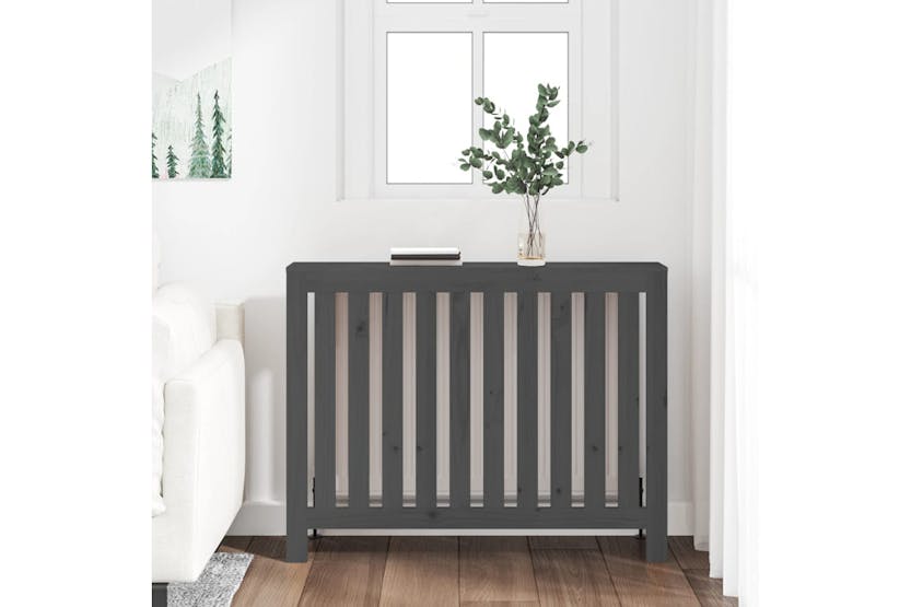 vidaXL 822573 Radiator Cover Grey 108.5x19x84cm Solid Wood Pine vidaXL 822573 Radiator Cover Grey 108.5x19x84cm Solid Wood Pine