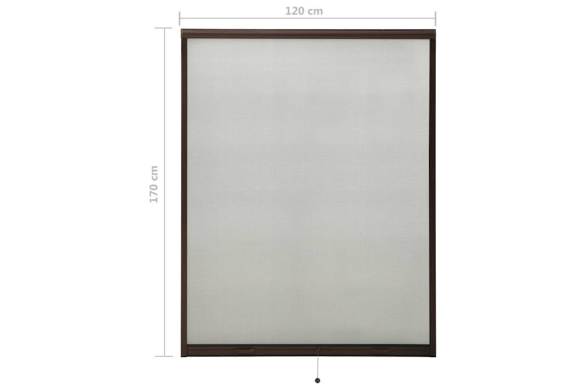 vidaXL 148732 Roll Down Insect Screen For Windows Brown 120x170cm vidaXL 148732 Roll Down Insect Screen For Windows Brown 120x170cm