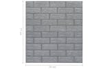 vidaXL 150721 3d Wallpaper Bricks Self-adhesive 10 Pcs Anthracite vidaXL 150721 3d Wallpaper Bricks Self-adhesive 10 Pcs Anthracite