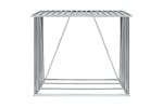 vidaXL 44959 Garden Log Storage Shed Galvanised Steel 163x83x154cm Grey vidaXL 44959 Garden Log Storage Shed Galvanised Steel 163x83x154cm Grey