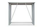 vidaXL 44959 Garden Log Storage Shed Galvanised Steel 163x83x154cm Grey vidaXL 44959 Garden Log Storage Shed Galvanised Steel 163x83x154cm Grey