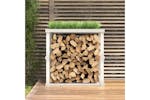 vidaXL 822627 Outdoor Log Holder White 108x52x106cm Solid Wood Pine vidaXL 822627 Outdoor Log Holder White 108x52x106cm Solid Wood Pine