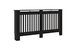 vidaXL Radiator Cover Black 152x19x81.5cm Mdf vidaXL Radiator Cover Black 152x19x81.5cm Mdf