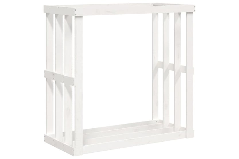 vidaXL 822627 Outdoor Log Holder White 108x52x106cm Solid Wood Pine vidaXL 822627 Outdoor Log Holder White 108x52x106cm Solid Wood Pine
