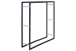 vidaXL 286288 Firewood Rack Black 100x25x100cm Steel vidaXL 286288 Firewood Rack Black 100x25x100cm Steel