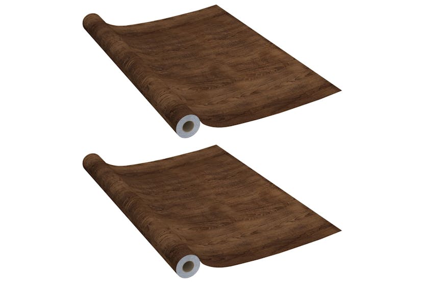 vidaXL 3059648 Self-adhesive Furniture Films 2 Pcs Dark Oak 500x90cm Pvc vidaXL 3059648 Self-adhesive Furniture Films 2 Pcs Dark Oak 500x90cm Pvc