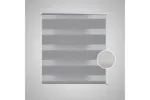 vidaXL 240223 Zebra Blind 140 X 175cm Grey vidaXL 240223 Zebra Blind 140 X 175cm Grey