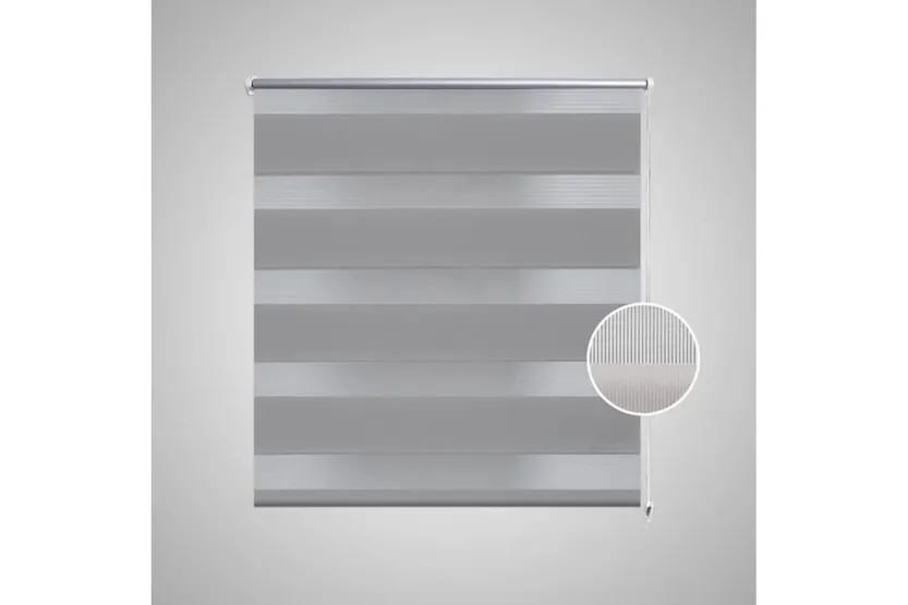 vidaXL 240223 Zebra Blind 140 X 175cm Grey vidaXL 240223 Zebra Blind 140 X 175cm Grey