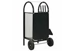 vidaXL 284703 Firewood Cart Black 30x35x81cm Steel vidaXL 284703 Firewood Cart Black 30x35x81cm Steel