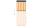 vidaXL 145945 Outdoor Roller Blind 60x250cm White And Orange vidaXL 145945 Outdoor Roller Blind 60x250cm White And Orange