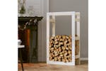 vidaXL 822413 Firewood Rack White 60x25x100cm Solid Wood Pine vidaXL 822413 Firewood Rack White 60x25x100cm Solid Wood Pine