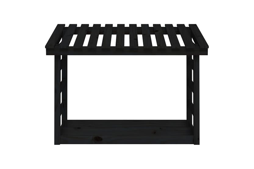 vidaXL 822446 Firewood Rack Black 108x64.5x78cm Solid Wood Pine vidaXL 822446 Firewood Rack Black 108x64.5x78cm Solid Wood Pine