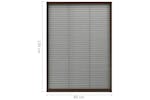 vidaXL 148655 Plisse Insect Screen For Windows Aluminium Brown 80x120cm vidaXL 148655 Plisse Insect Screen For Windows Aluminium Brown 80x120cm