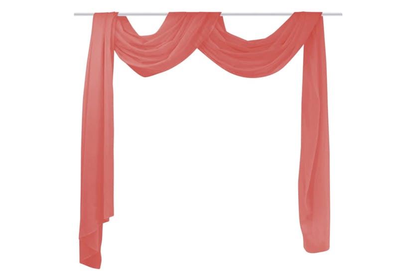 vidaXL 132257 Voile Drape 140x600cm Red vidaXL 132257 Voile Drape 140x600cm Red