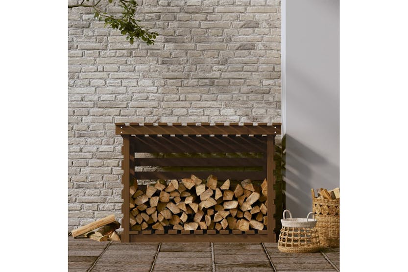 vidaXL 822230 Firewood Rack Honey Brown 108x73x79cm Solid Wood Pine vidaXL 822230 Firewood Rack Honey Brown 108x73x79cm Solid Wood Pine