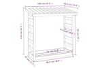 vidaXL 822440 Firewood Rack Honey Brown 108x64.5x110cm Solid Wood Pine vidaXL 822440 Firewood Rack Honey Brown 108x64.5x110cm Solid Wood Pine