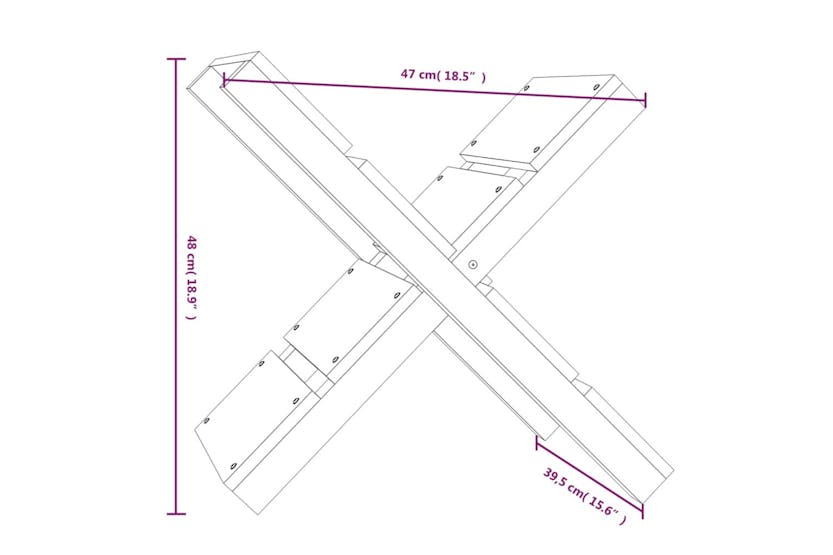 vidaXL 822451 Log Holder Black 47x39.5x48cm Solid Wood Pine vidaXL 822451 Log Holder Black 47x39.5x48cm Solid Wood Pine