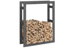 vidaXL 822419 Firewood Rack Grey 80x25x100cm Solid Wood Pine vidaXL 822419 Firewood Rack Grey 80x25x100cm Solid Wood Pine